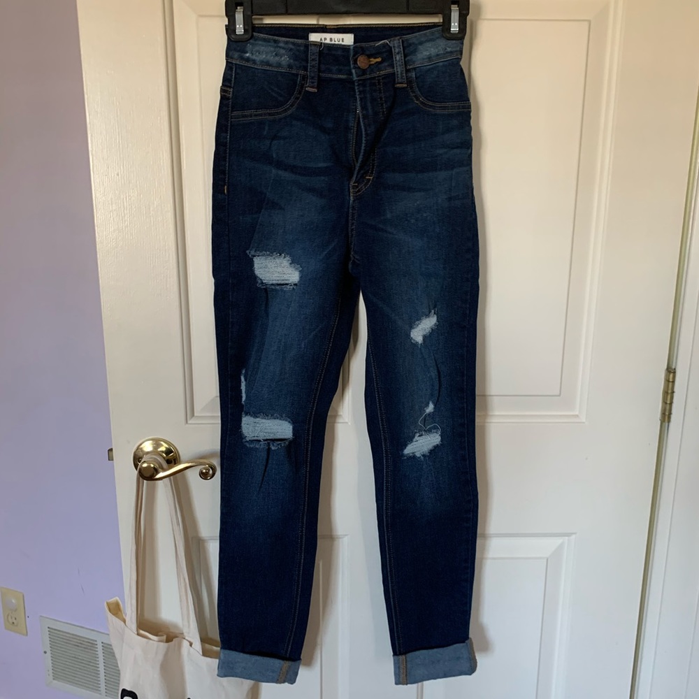FashionNova High rise Ripped skinny Jeans